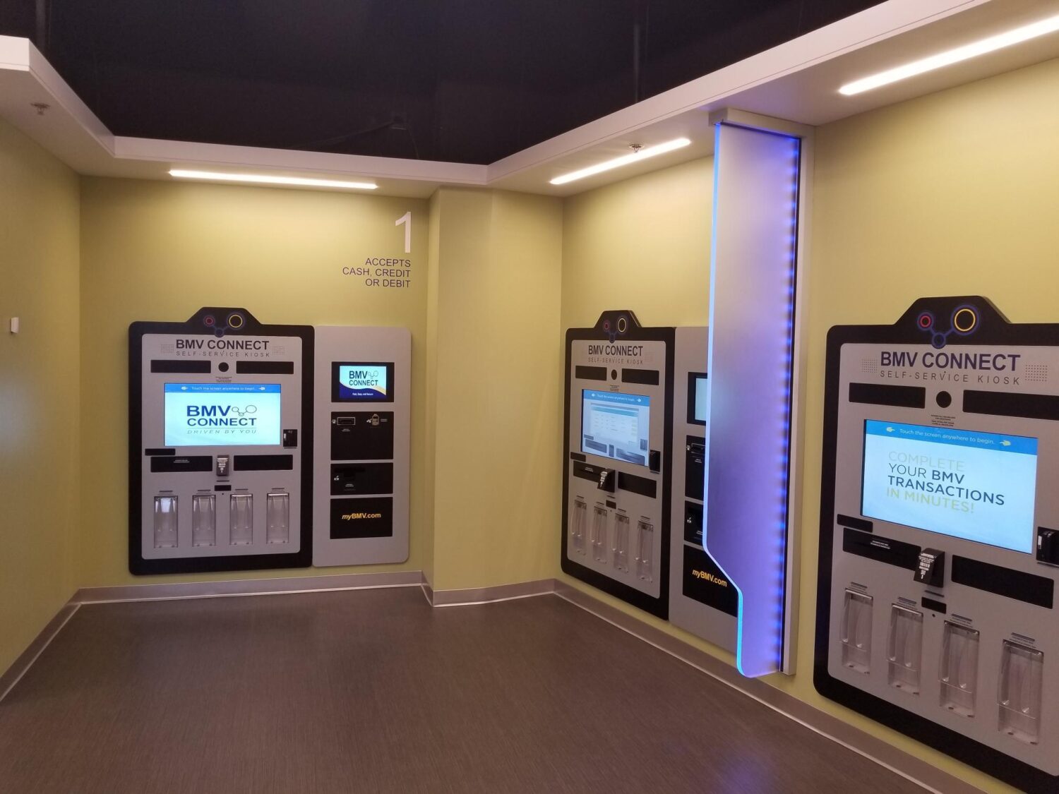 BMV Connect kiosk stations