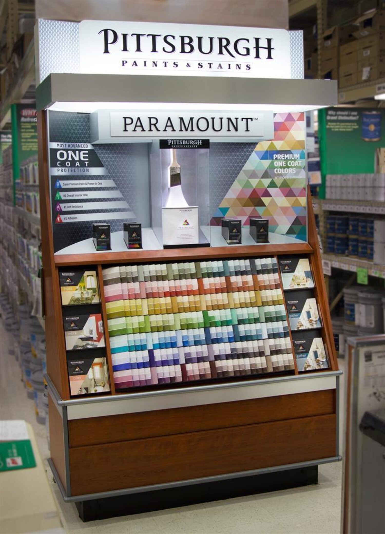 PPG In store paint swatch display
