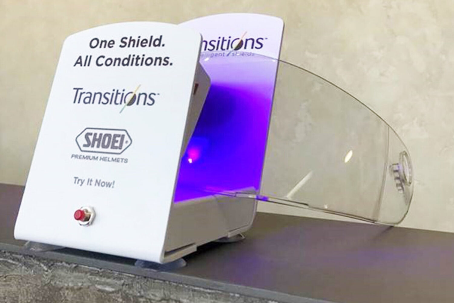 Transitions optical shield demonstrator display
